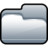 Folder Open Silver Icon